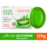 Aaryanveda Aloe Vera Glycerine Bathing Bar Soothing & Moisturising - 125 gm