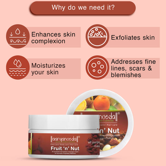 Fruit 'n' Nut All Purpose & All Season Massage Cream-200gm