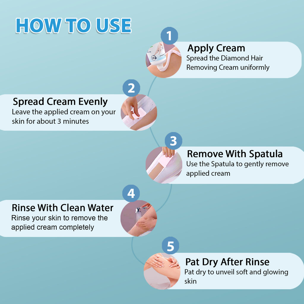 Diamond Hair Removal Cream-60gm each ( Pack of 2 )
