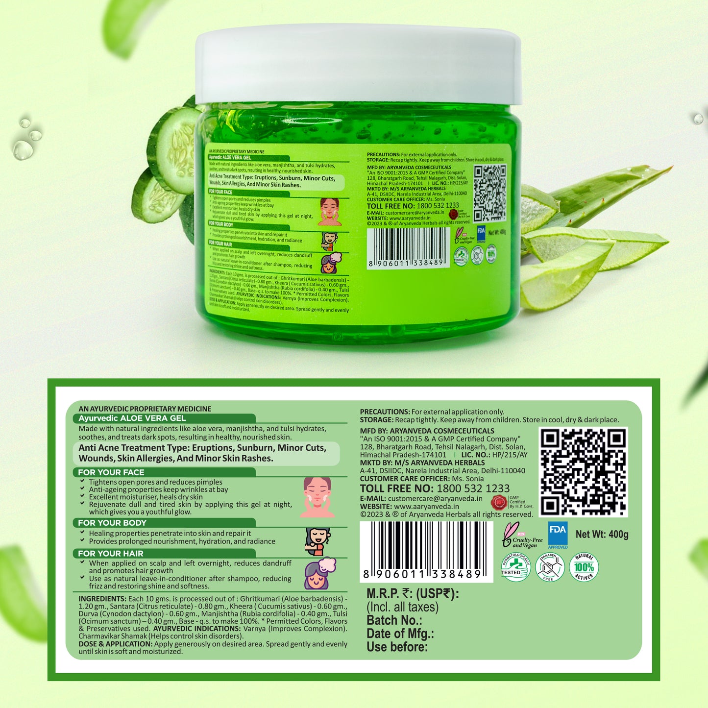 Aloe Vera Gel-400gm