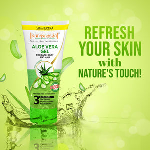 Aloe Vera Gel For Face,Body and Hair-100ml+50ml Extra : 150ml