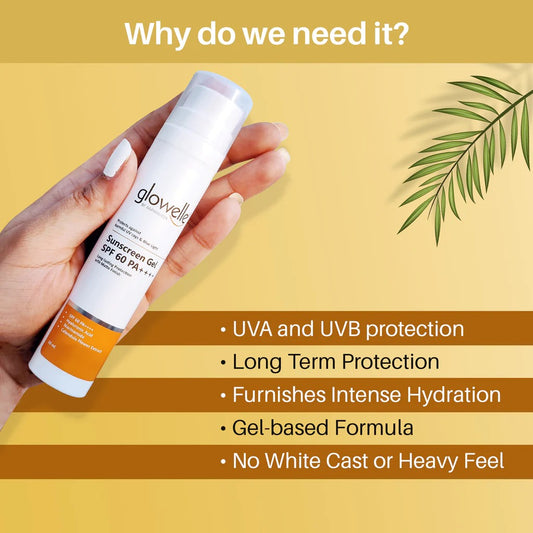 SunShield HydraGlow Combo ( Hyaluronic Acid + Red Algae Extract Face Serum 30ml + SPF 60 PA++++ 50ml )