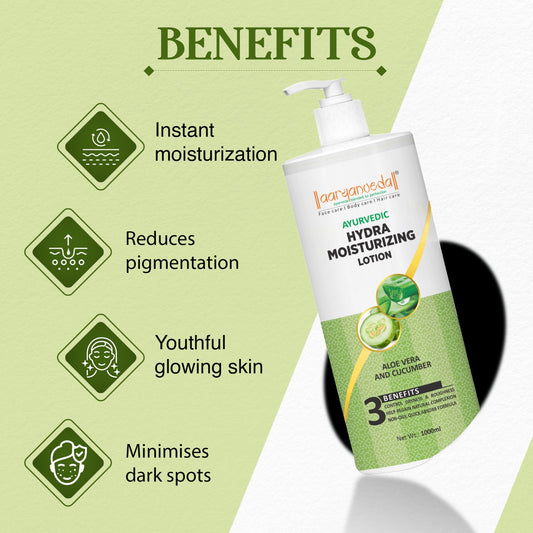 Ayurvedic Hydra Moisturizing Lotion with Aloe Vera and Cucumber-1 ltr
