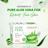 Aaryanveda Aloe Vera Glycerine Bathing Bar Soothing & Moisturising - 125 gm