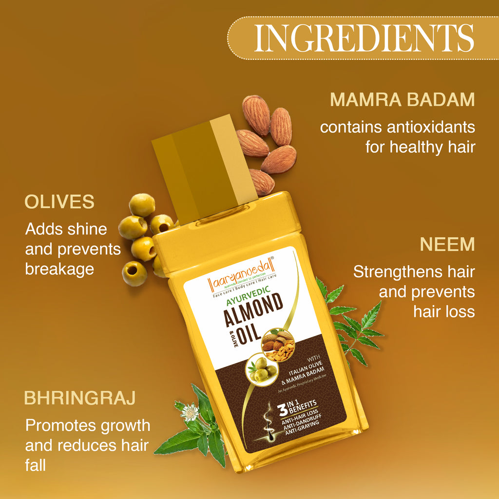 Ayurvedic Almond Oil with Italian Olive & Mamra Badam- 200ml