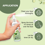 Soothing Cucumber Toner with Cucumber Juice & Aloe Vera Juice - 100ml