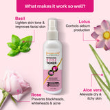 Refreshing Rose Toner with Rose & Lotus Petals- 100ml