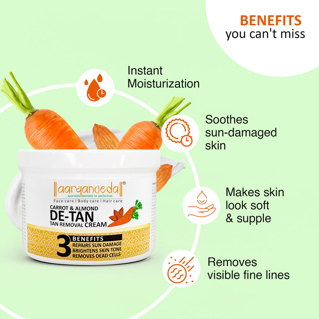Carrot & Almond De-Tan Removal Cream