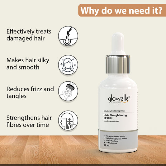 Glowelle Hair Straightening Serum - 30 ml