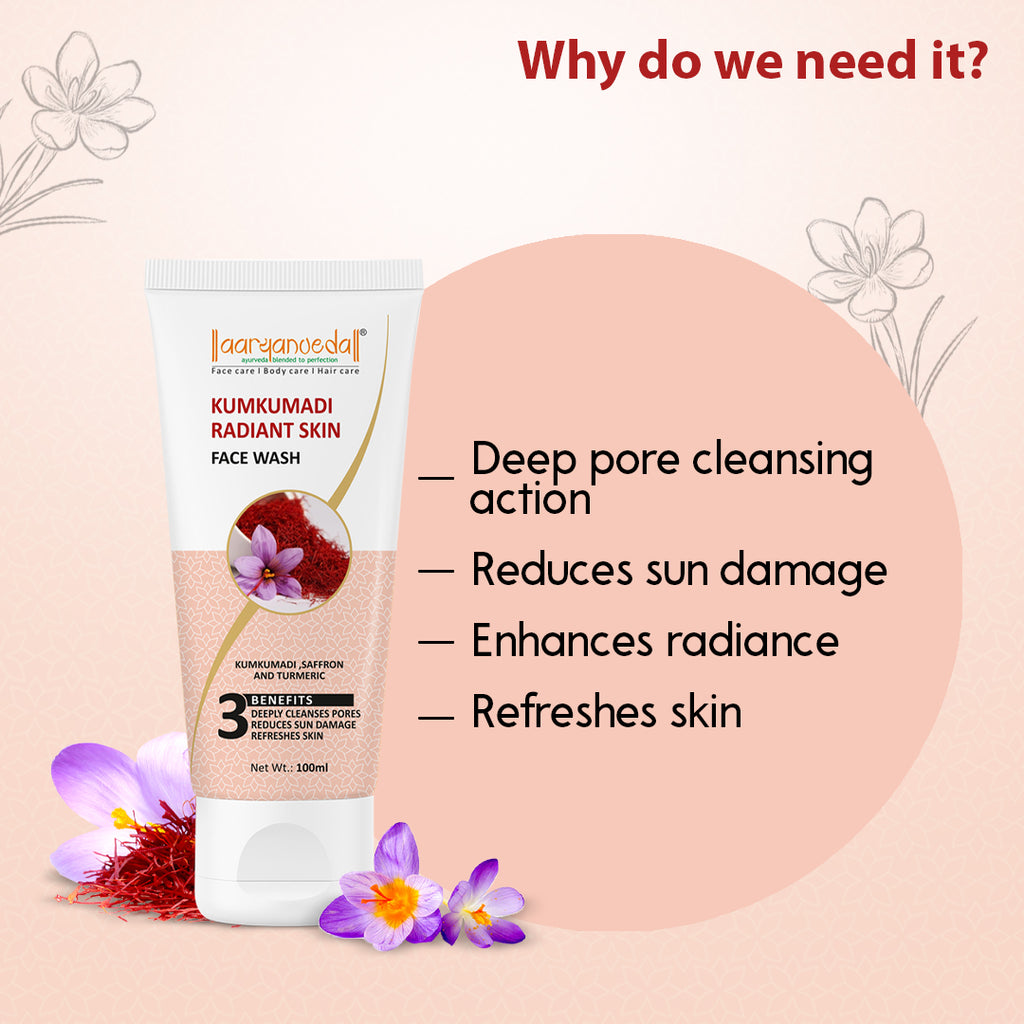Kumkumadi Radiant Skin Facewash -100 ML