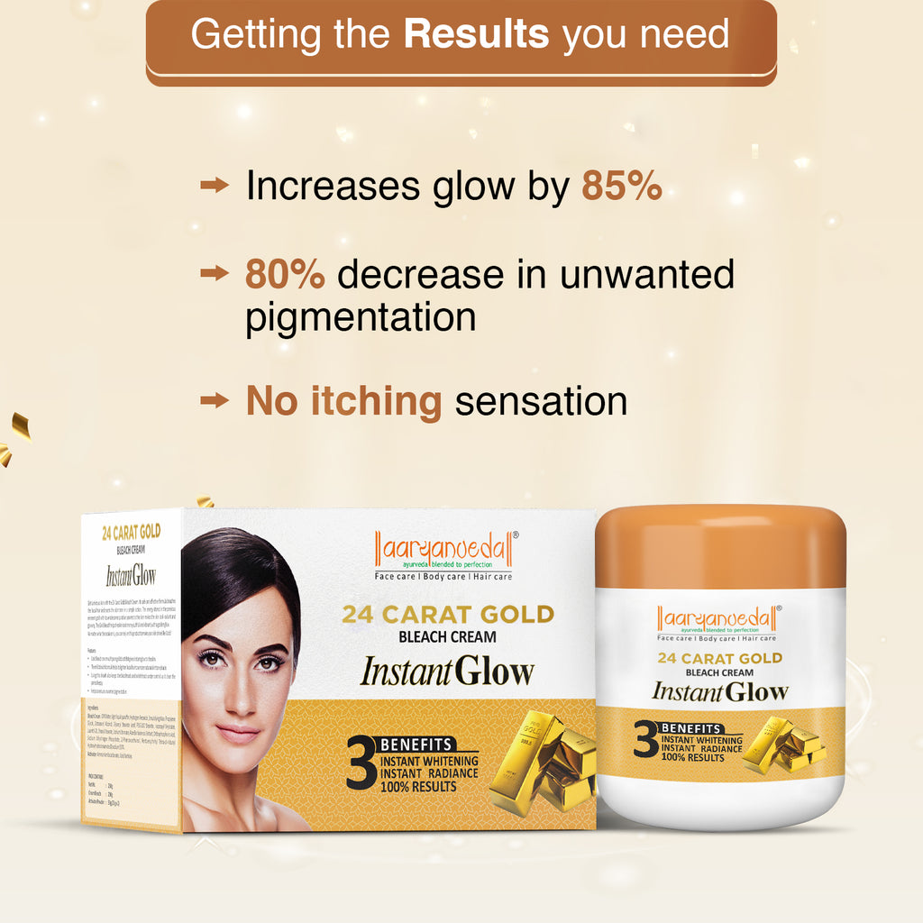 24 Carat Gold Bleach Cream For Instant Glow