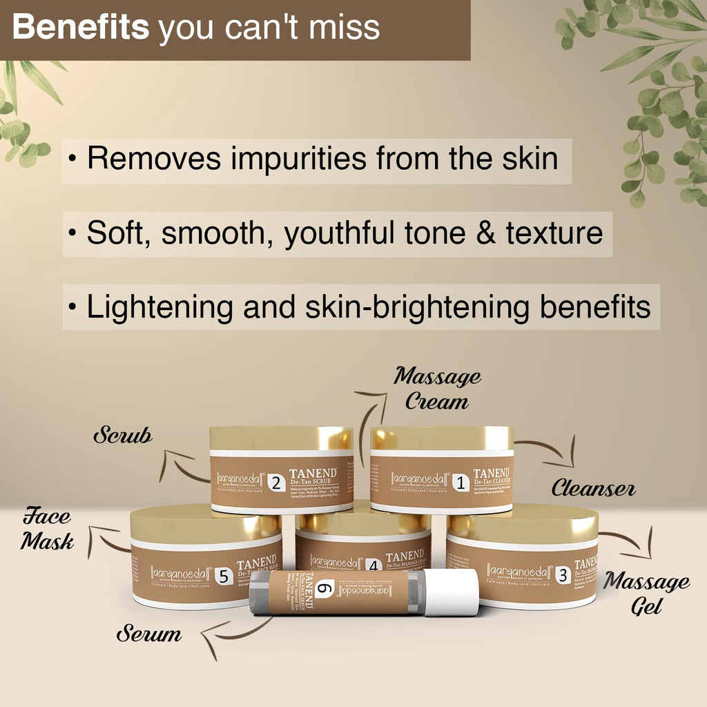 AaryanVeda - Tanend De-Tan Facial Kit - 260gm