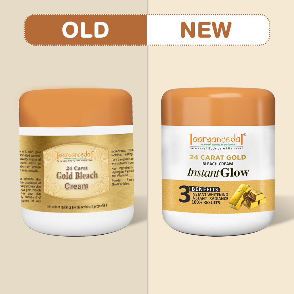 24 Carat Gold Bleach Cream For Instant Glow