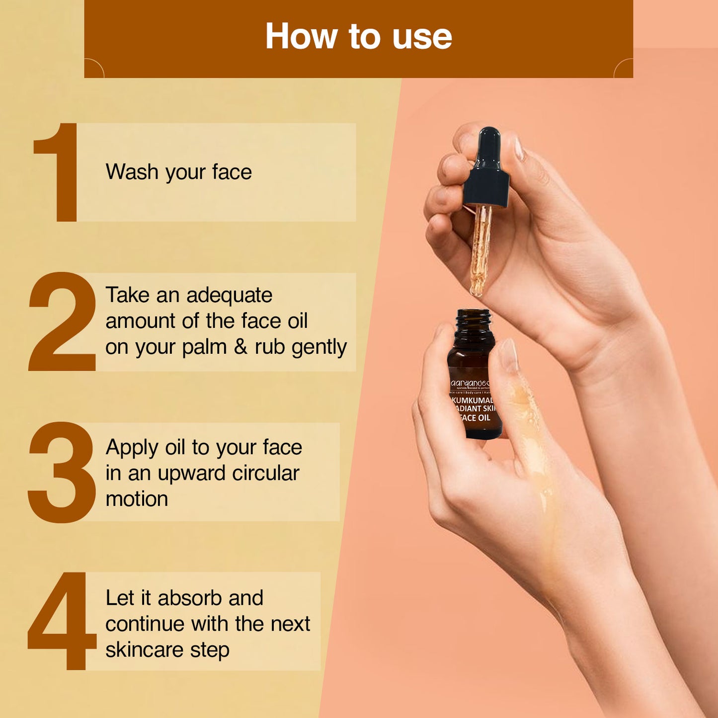 Aaryanveda Kumkumadi Radiant Glow Hamper (Kumkumadi Facewash 100ml+Kumkumadi Face Oil 15ml+ Kumkumadi Face Serum 15ml )