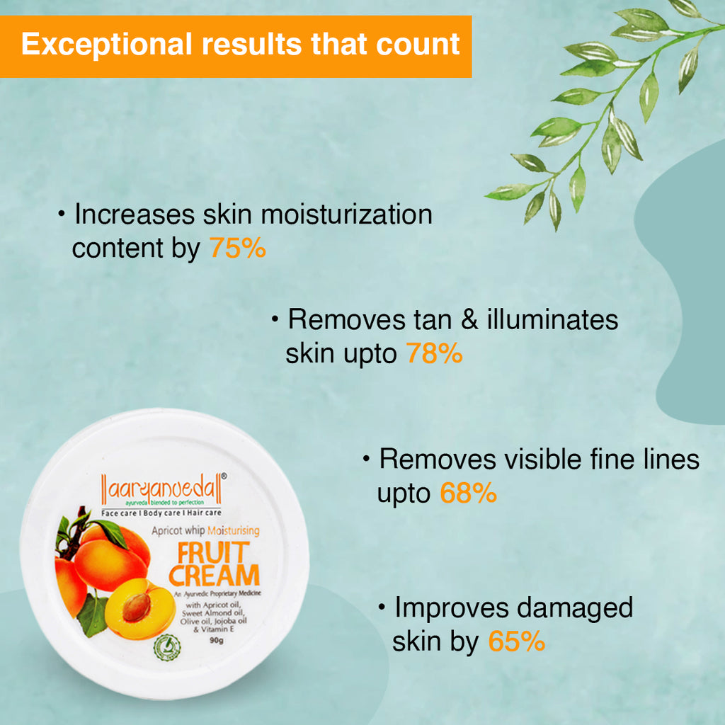 Apricot whip Moisturising Fruit Cream - 90gm