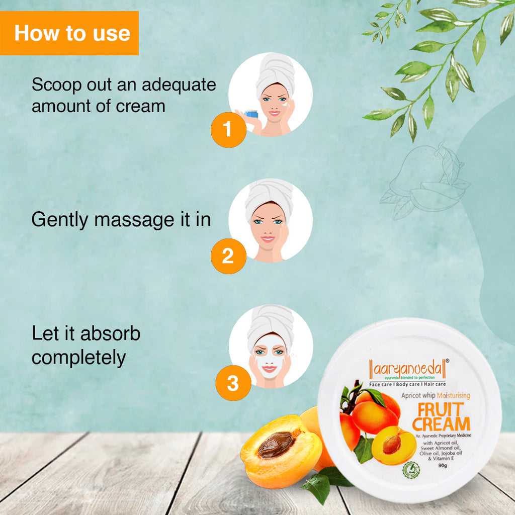 Apricot whip Moisturising Fruit Cream - 90gm