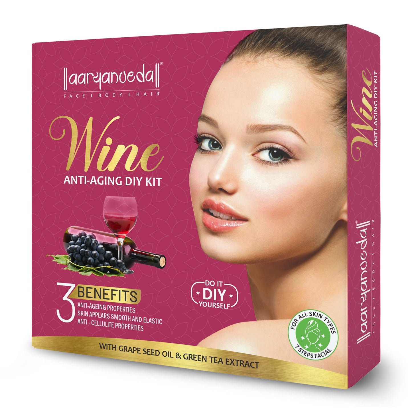 Wine Anti- Aging DIY Kit-45 ml ( Pack of 3 )