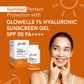 Glowelle 1% Hyaluronic Sunscreen Gel With SPF 50 PA++++ for Broad Spectrum, UVA UVB & Blue Light Protection, Lightweight, No white-cast, Mattifying Gel - 50ml