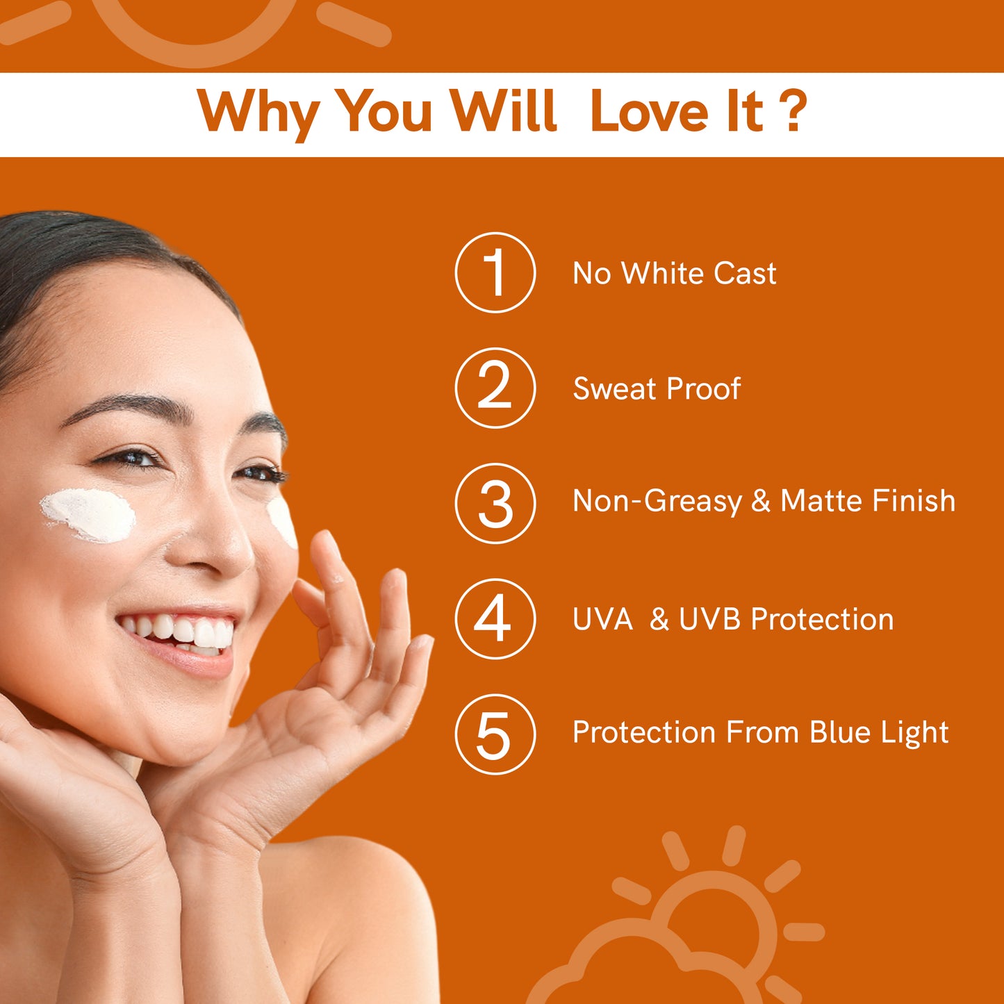 Glowelle 1% Hyaluronic Sunscreen Gel With SPF 50 PA++++ for Broad Spectrum, UVA UVB & Blue Light Protection, Lightweight, No white-cast, Mattifying Gel - 50ml