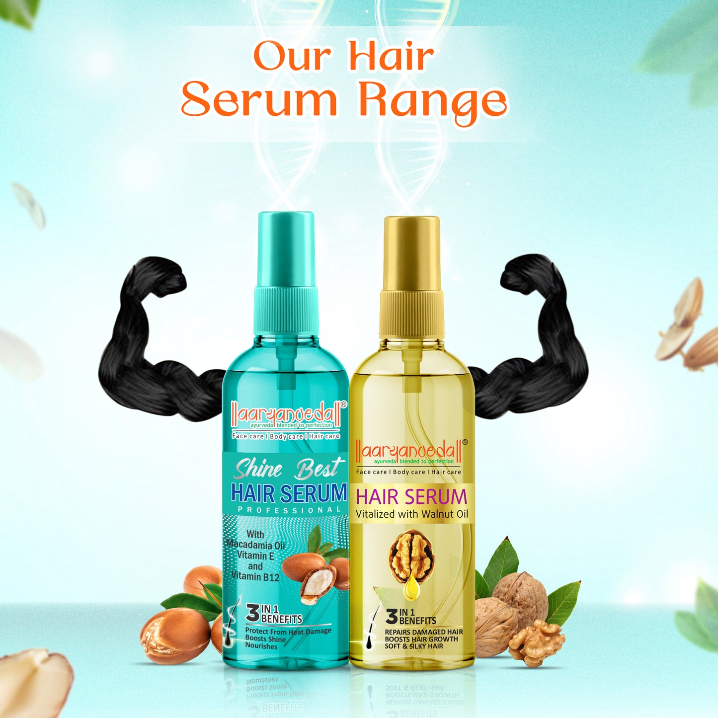 Aaryanveda Shine Best Hair Serum Professional