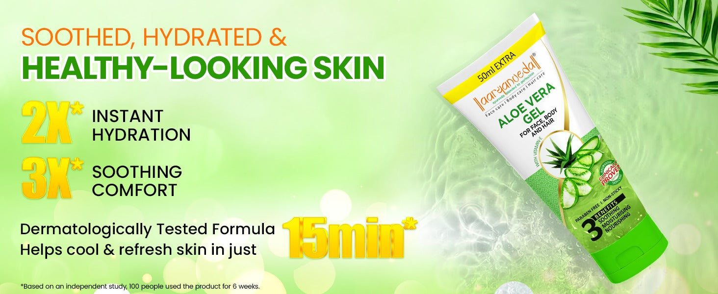 Aloe Vera Gel For Face,Body and Hair-100ml+50ml Extra : 150ml