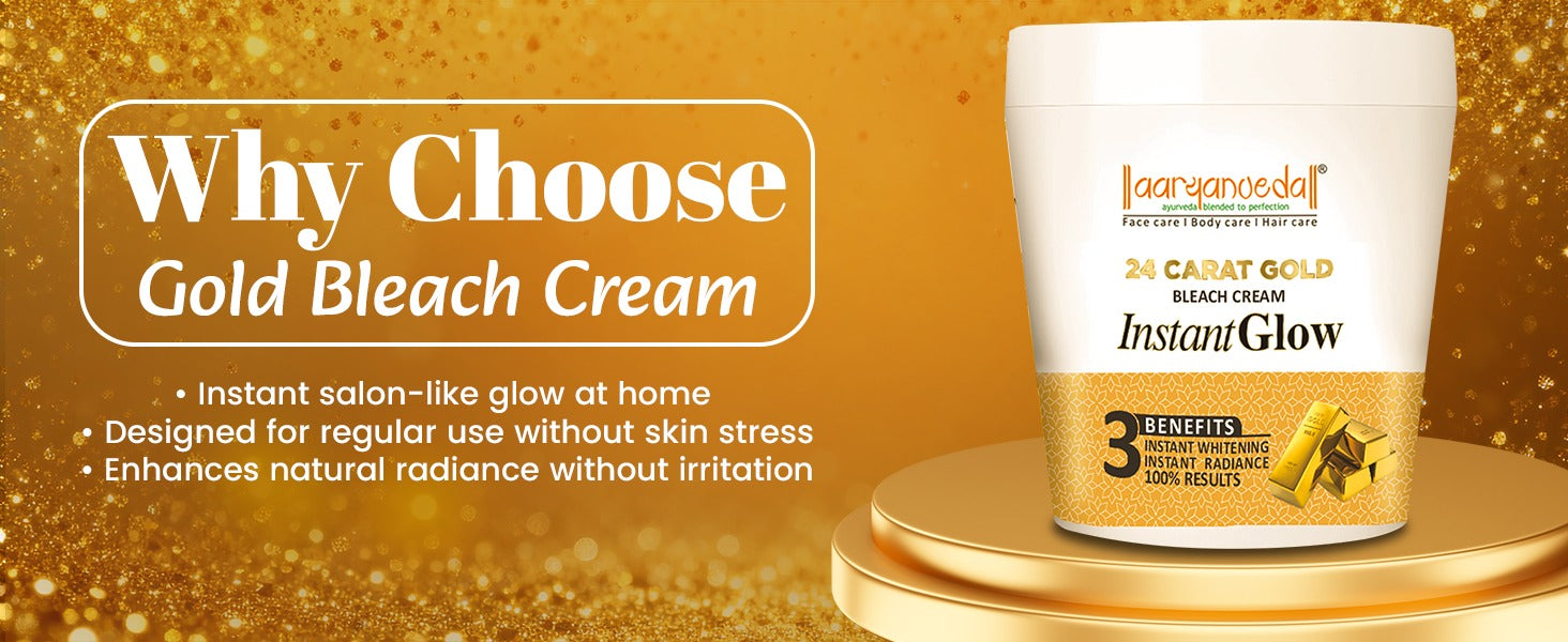 24 Carat Gold Bleach Cream For Instant Glow-250gm