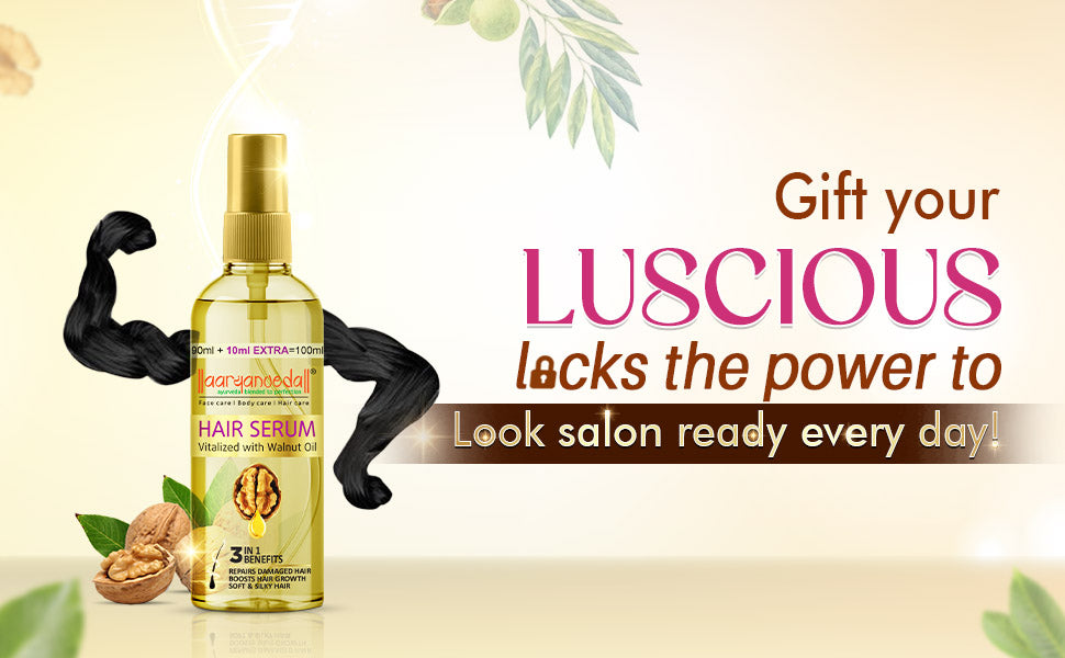 Walnut Hair Serum Vitalized with Walnut Oil-100ml(Pack of 2)