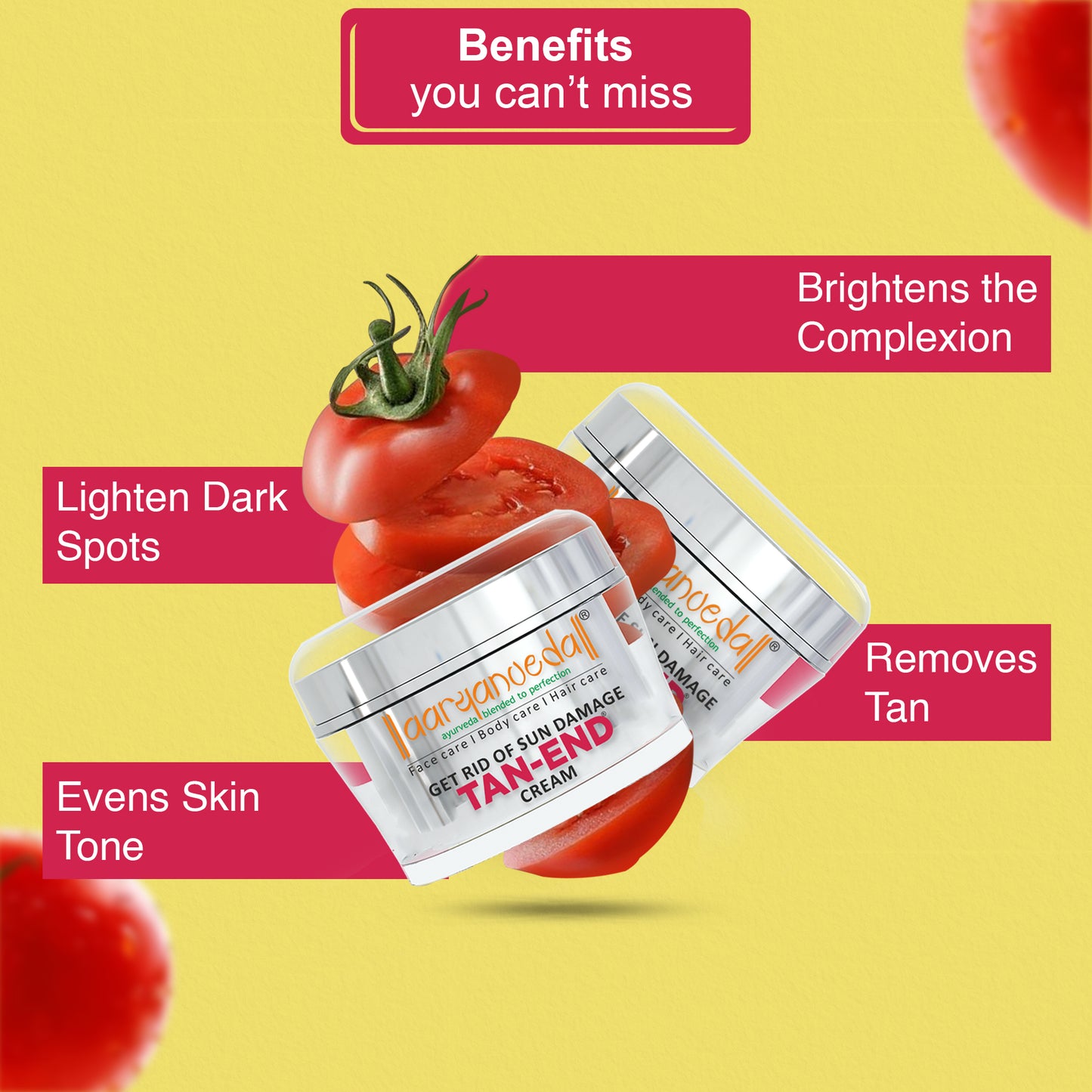 Tan-End Cream With Lemon and Tomato Extract 50 ml