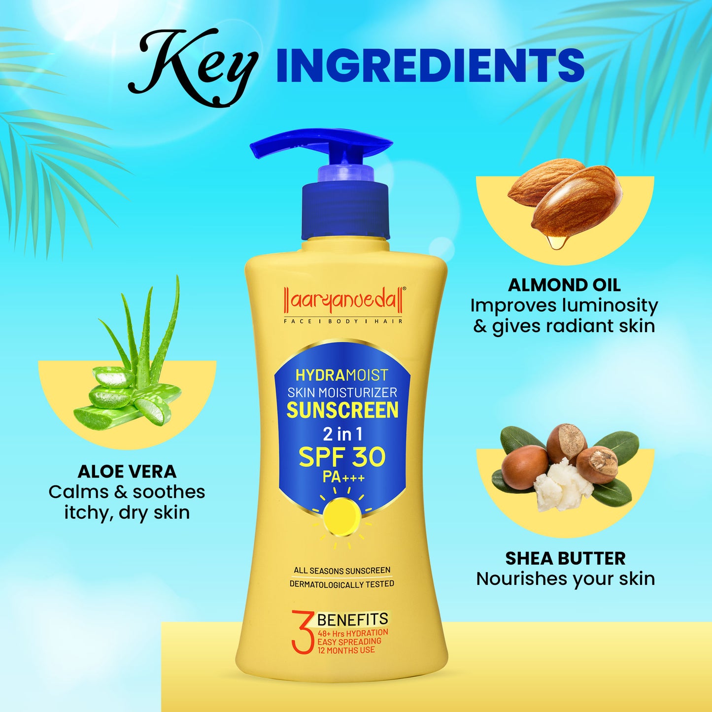 Hydra Moisturiser 2 in 1 Sunscreen All Seasones-200 Ml