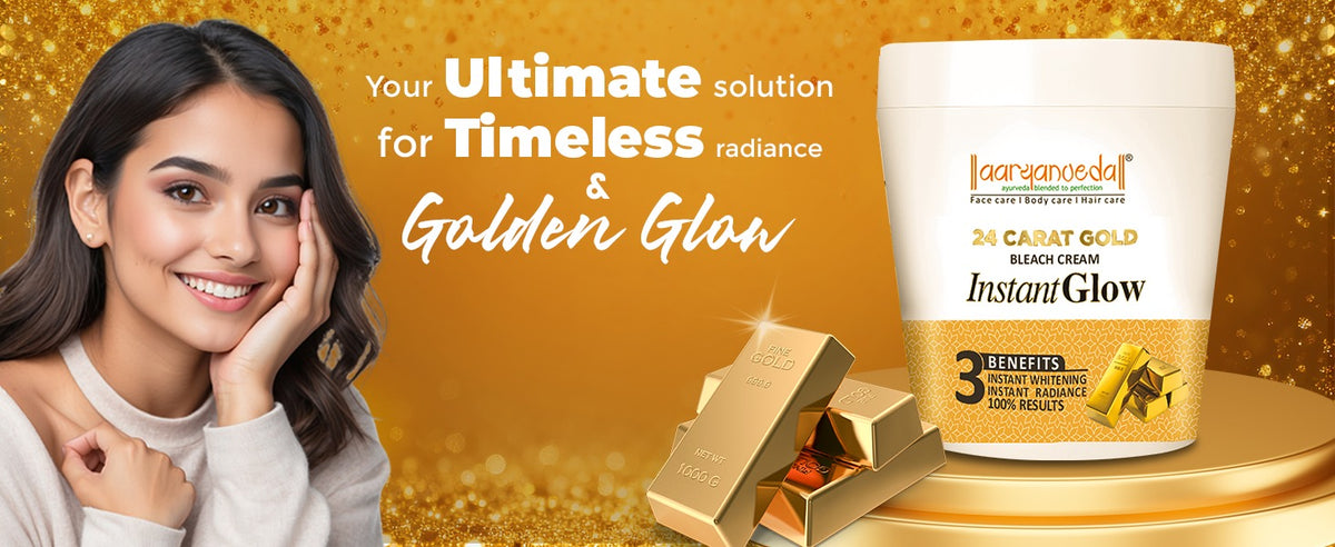 24 Carat Gold Bleach Cream For Instant Glow-250gm