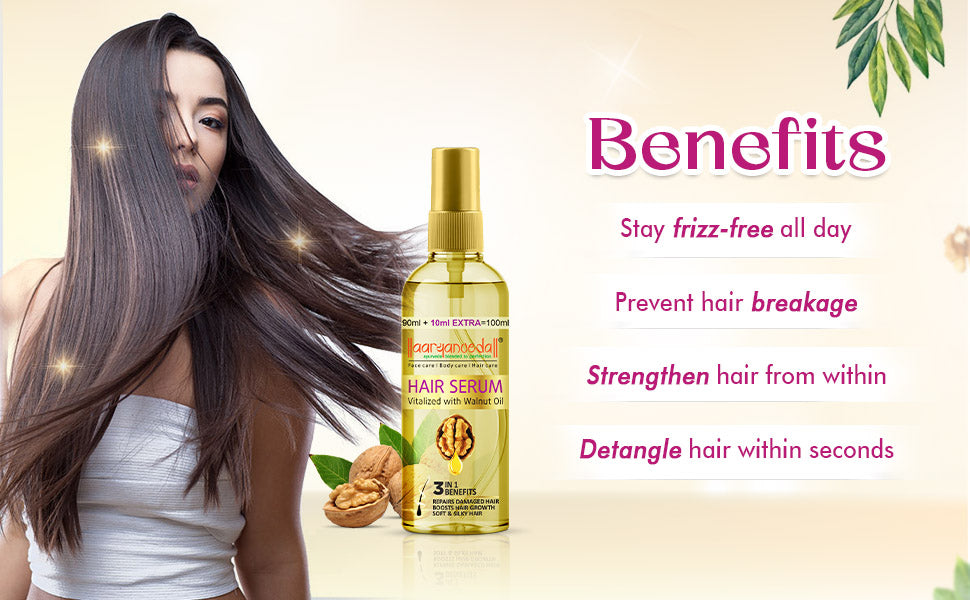 Walnut Hair Serum Vitalized with Walnut Oil-100ml(Pack of 2)