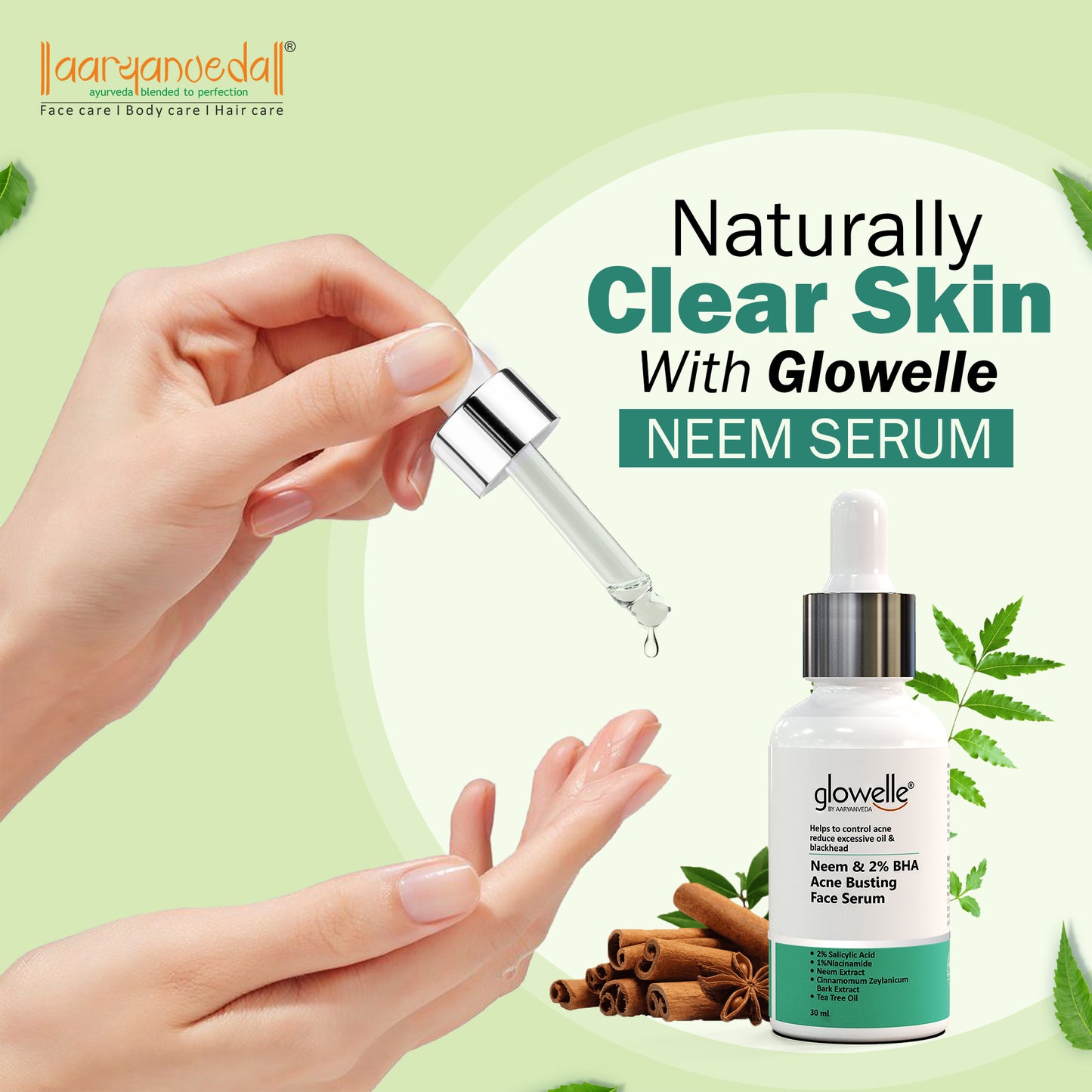 Neem & 2% BHA Acne Busting Face Serum-30ml