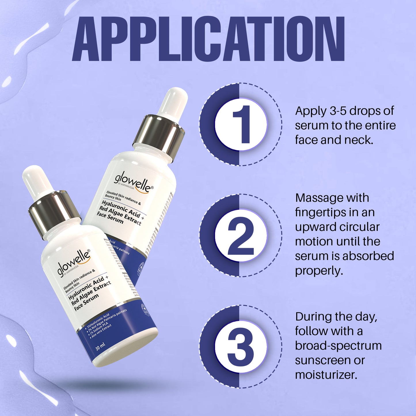 Hyaluronic Acid + Red Algae Extract Face Serum-30ml