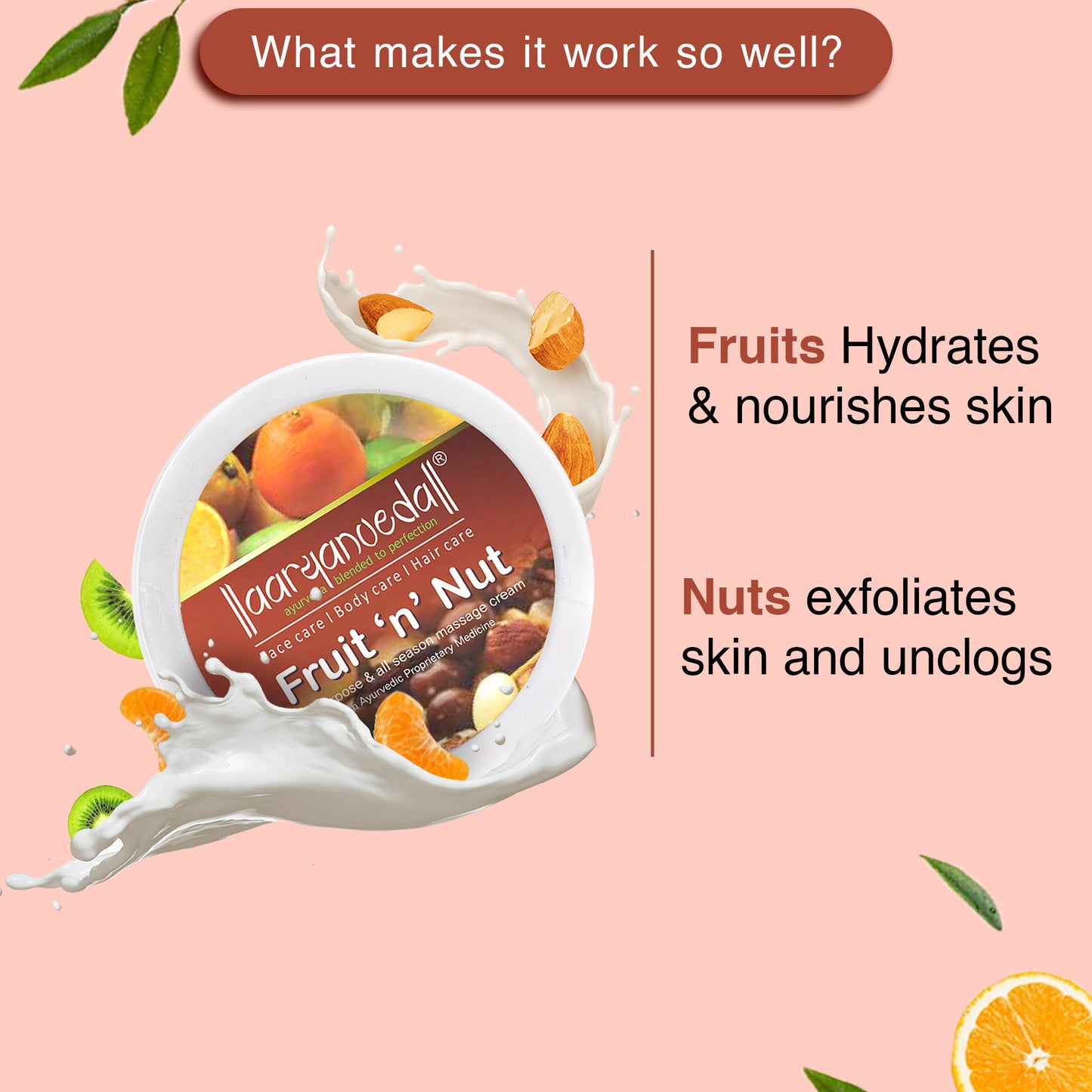 Fruit 'n' Nut All Purpose & All Season Massage Cream-200gm