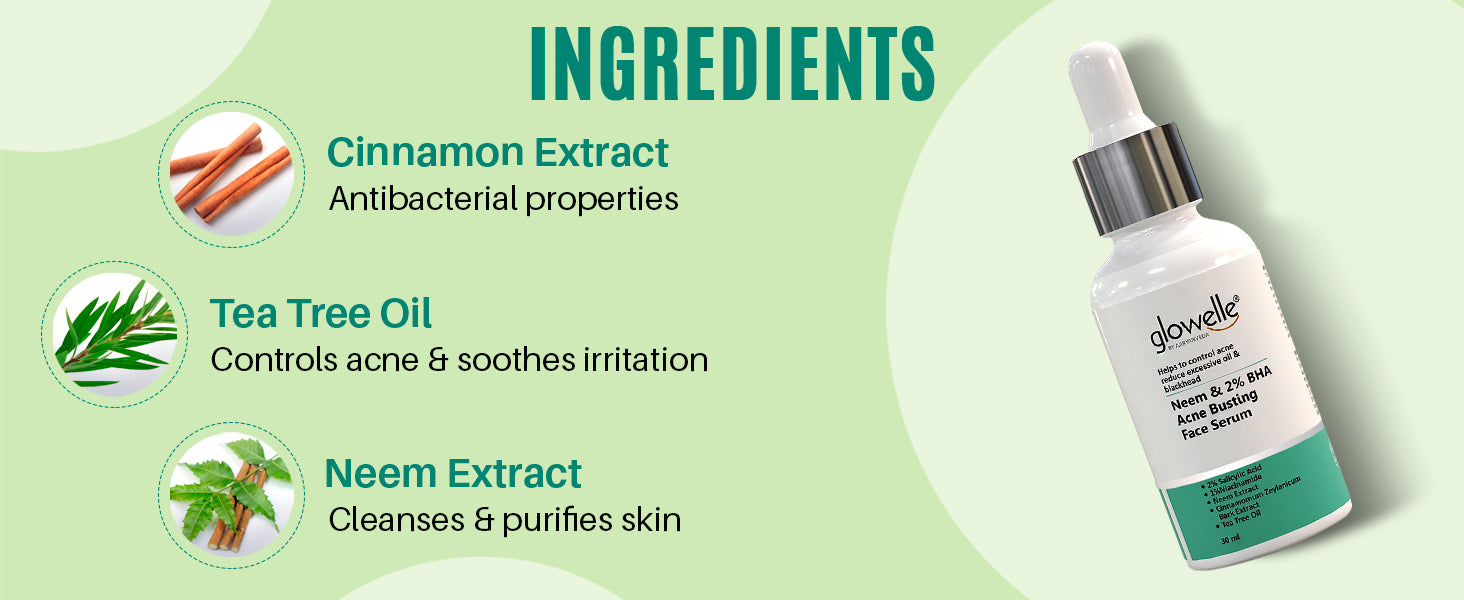 Neem & 2% BHA Acne Busting Face Serum-30ml