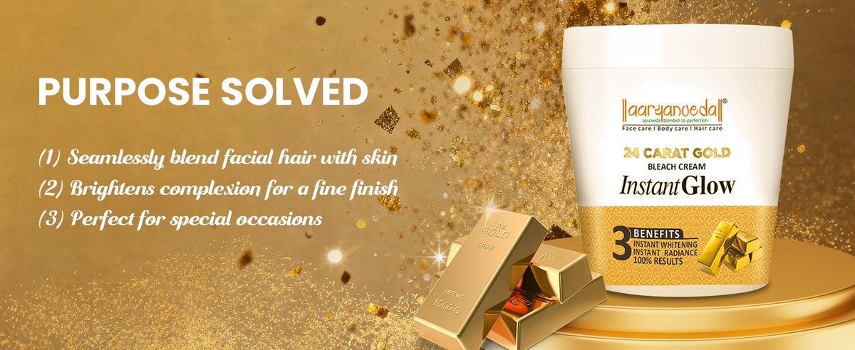 24 Carat Gold Bleach Cream For Instant Glow-250gm