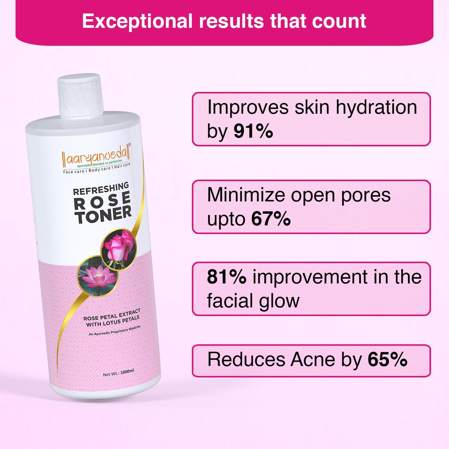 Refreshing Rose Toner - 1000 ml