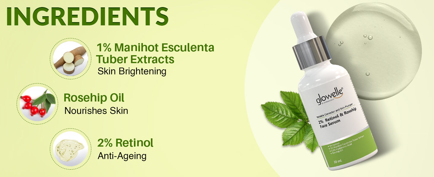 2% Retinol & Rosehip Face Serum-30ml