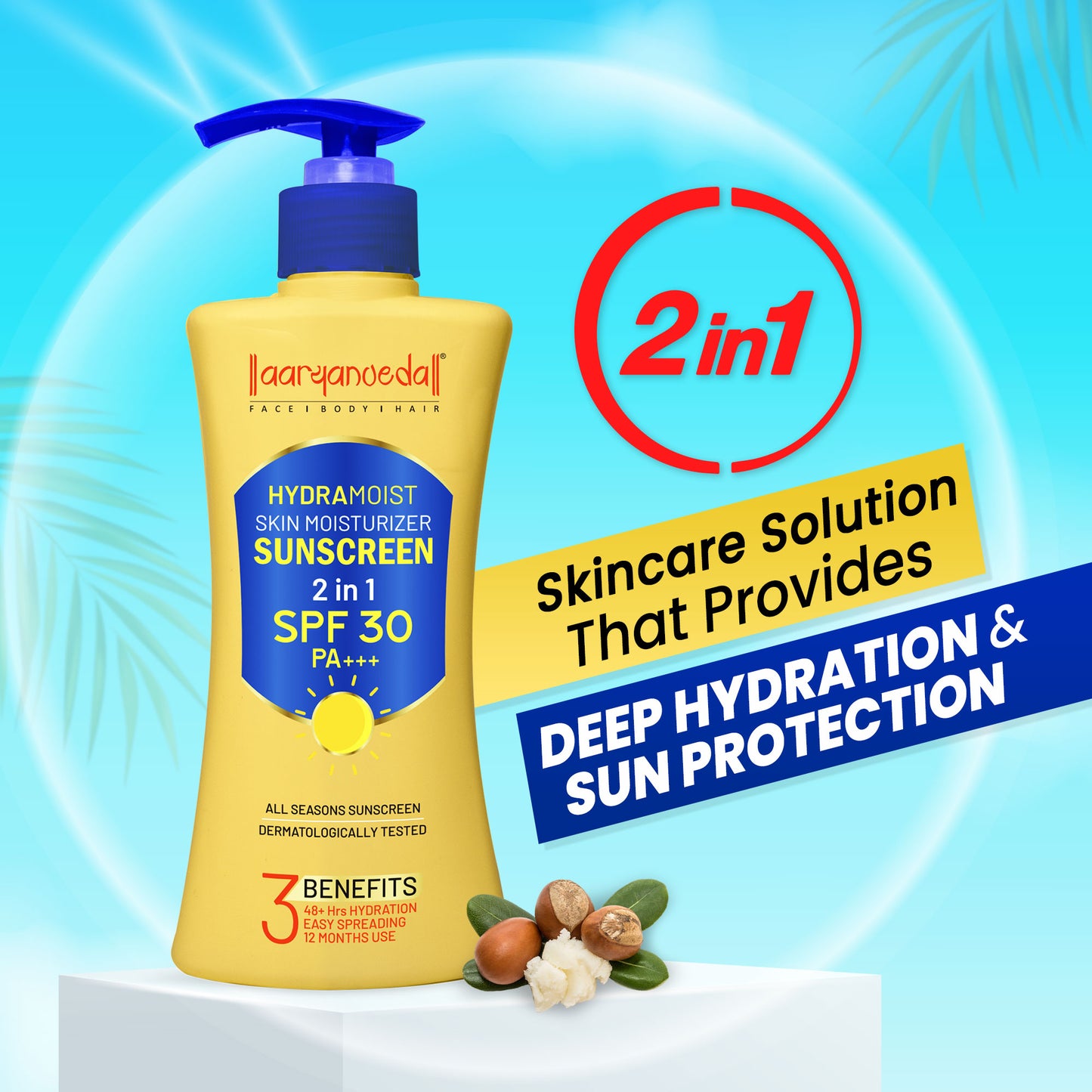 Hydra Moisturiser 2 in 1 Sunscreen All Seasones-200 Ml