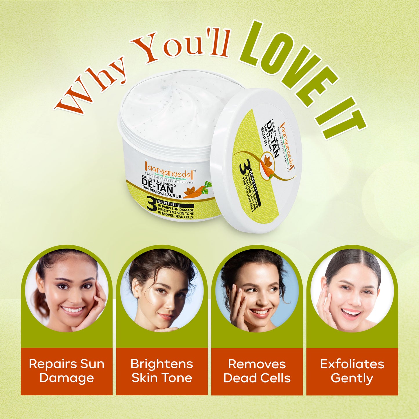 Carrot & Almond De-Tan-Tan Removal Scrub