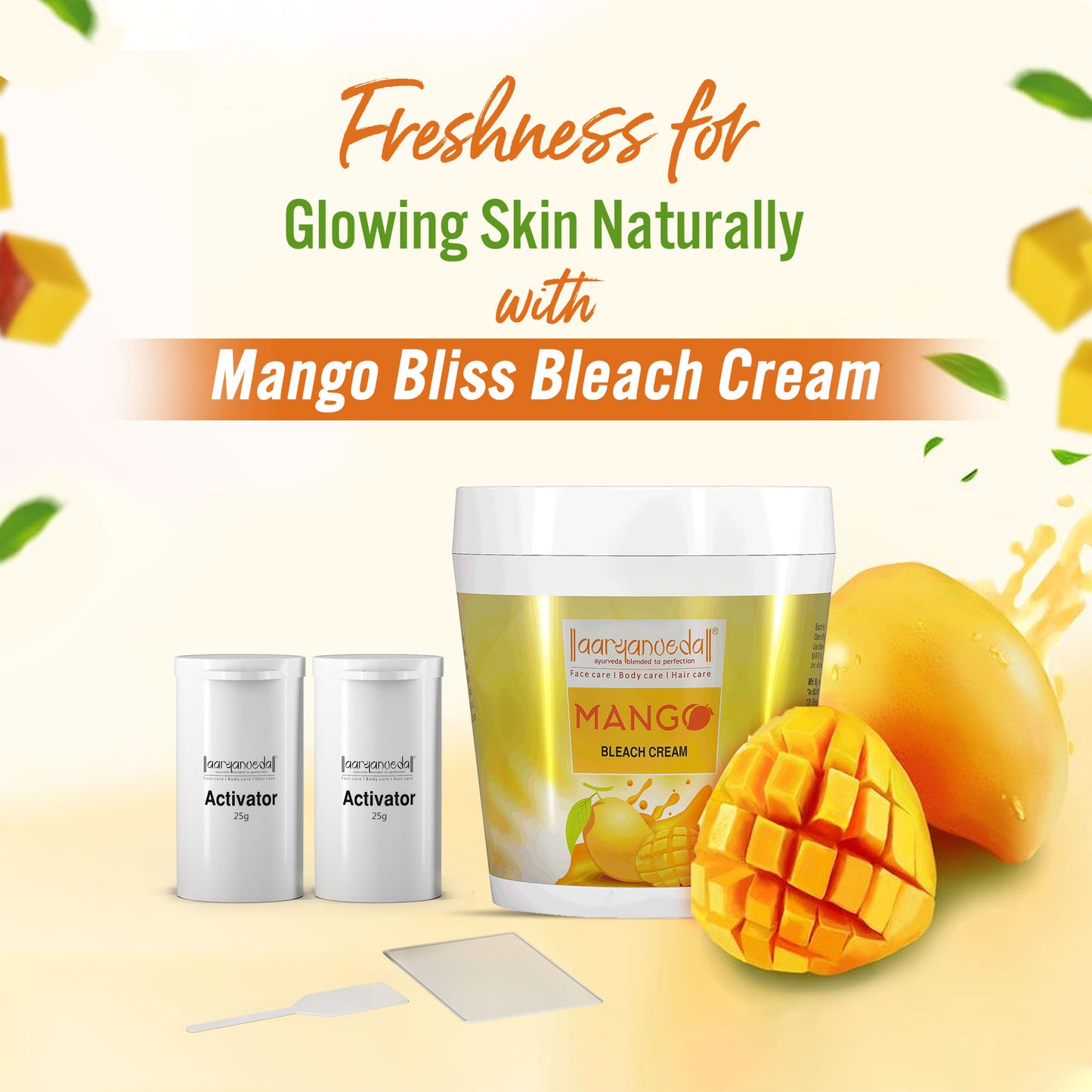 Mango Bleach Cream with Mango And Active Oxygen Formulation-250 gm