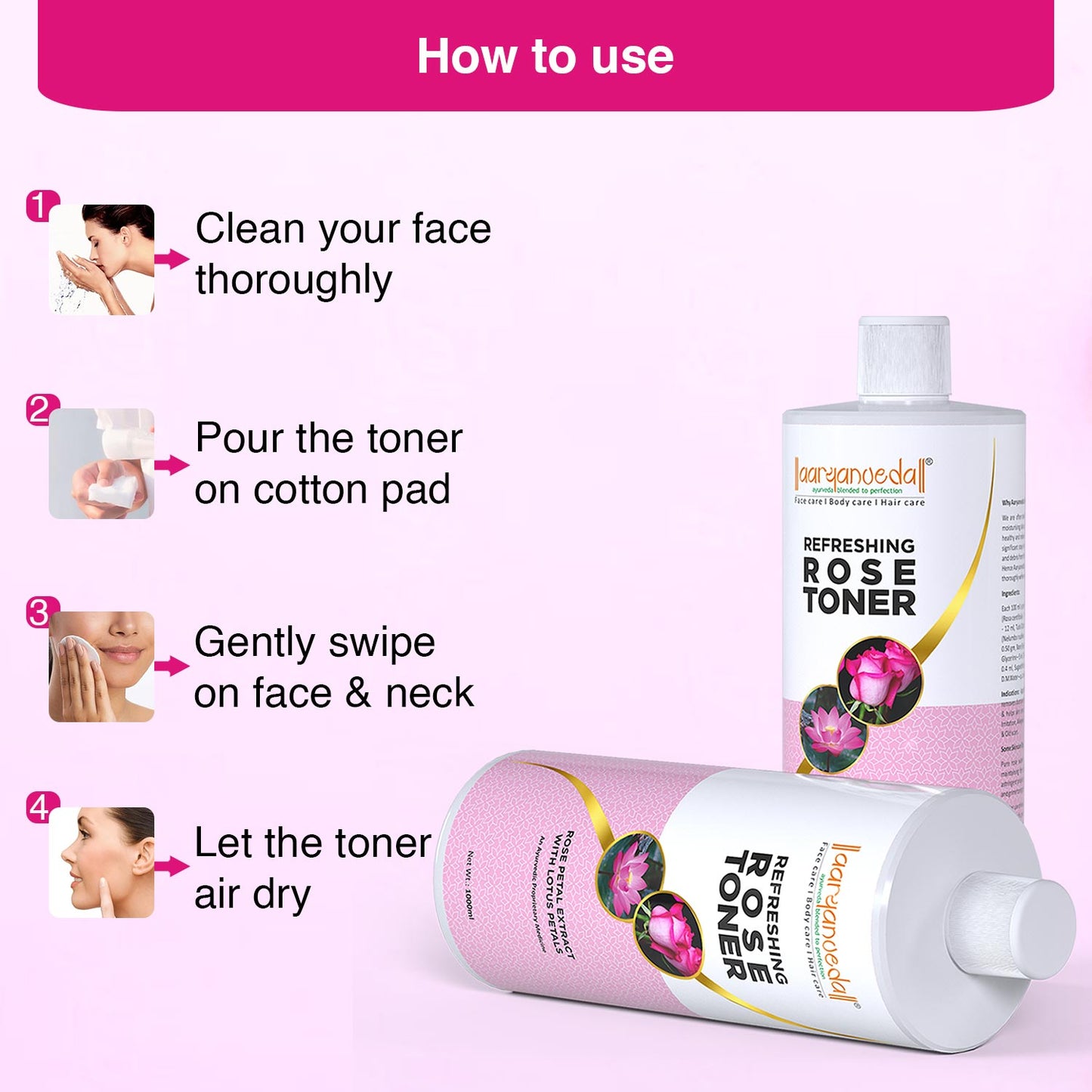 Refreshing Rose Toner - 1000 ml