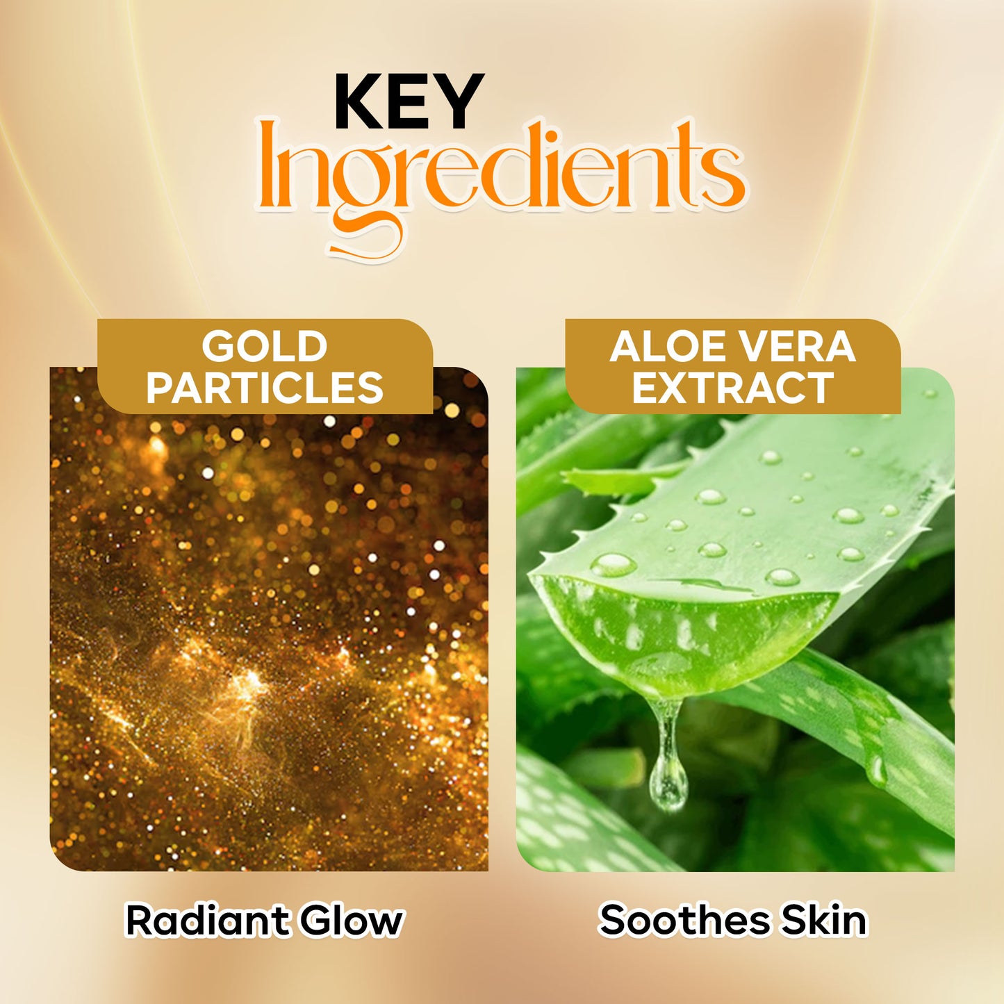 24 Carat Gold Bleach Cream For Instant Glow- 450gm