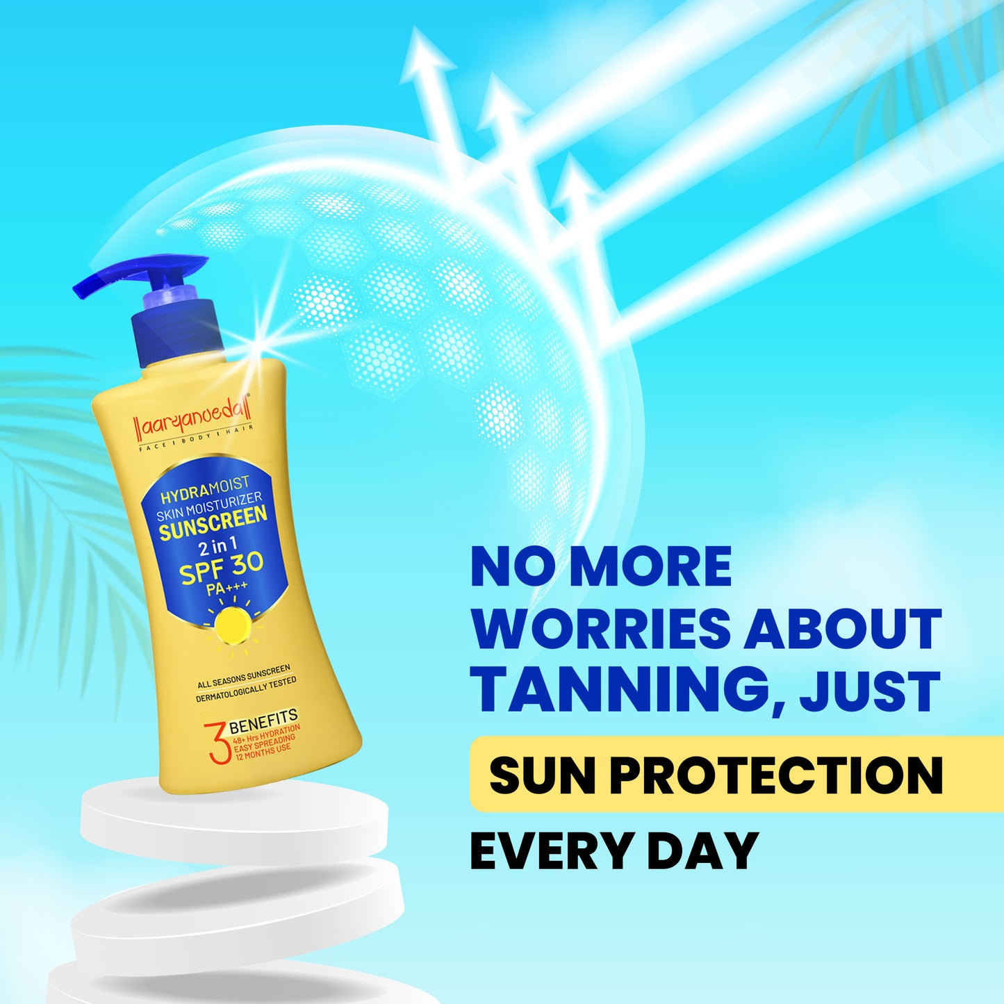 Hydra Moisturiser 2 in 1 Sunscreen All Seasones-200 Ml