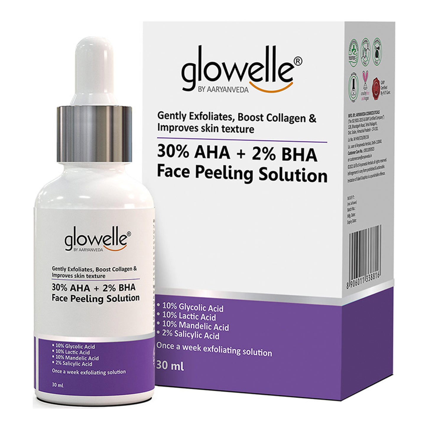 30% AHA + 2% BHA Face Peeling Solution-30ml