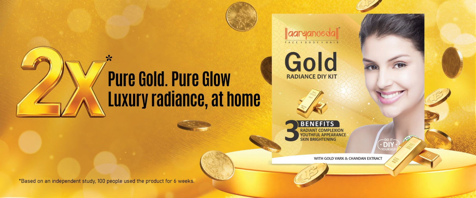 Gold Radiance DIY Kit-45 ml ( Pack of 3 )