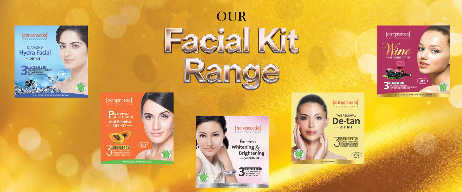 Gold Radiance DIY Kit-45 ml ( Pack of 3 )