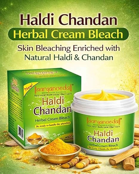 Haldi Chandan Herbal Bleach Cream For Instant Glow