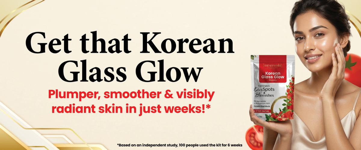 Korean Glass Glow Beauty Tomato Facial Kit With 5% Niacinamide & 0.1% HyaluronicAcid - 65 ml