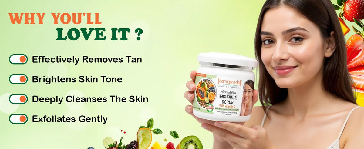 Mix Fruit Scrub with Vitamin-C-400gm